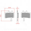 PLAQUETTE DE FREIN VELO BRENTA ORGANIQUE COMPATIBLE AVID JUICY 3/5/7. ULTIMATE ET BB7