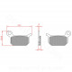 PLAQUETTE DE FREIN VELO BRENTA ORGANIQUE COMPATIBLE FORMULA B4