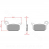 PLAQUETTE DE FREIN VELO BRENTA ORGANIQUE COMPATIBLE FORMULA B4