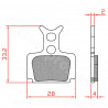 PLAQUETTE DE FREIN VELO BRENTA ORGANIQUE COMPATIBLE FORMULA MEGA / THE ONE