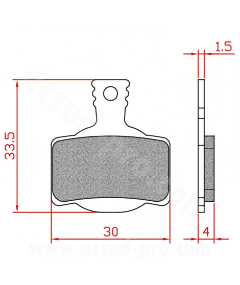 PLAQUETTE DE FREIN VELO BRENTA ORGANIQUE COMPATIBLE MAGURA MT2-4-6-8