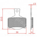 PLAQUETTE DE FREIN VELO BRENTA ORGANIQUE COMPATIBLE MAGURA MT2-4-6-8