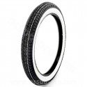 PNEU CYCLOMOTEUR 17" 2.3/4-17 MITAS B7 47J TT /TL  (FLANC BLANC)