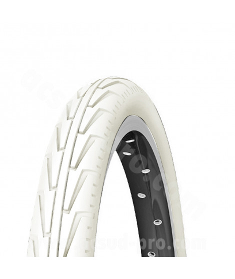 PNEU VELO 12 1/2 x 1.75 x 2 1/4 MICHELIN CITY J BLANC TRINGLE RIGIDE TR (47-203)