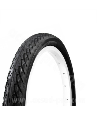 PNEU VELO 26 x 1.75 DELI SA-206 NOIR ANTI-CREVAISON 2.5MM TRINGLE RIGIDE TR (47-559)