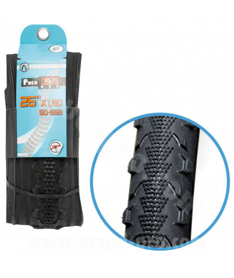 PNEU VELO 26 x 1.90 NOIR TRINGLE SOUPLE TS (50-559)
