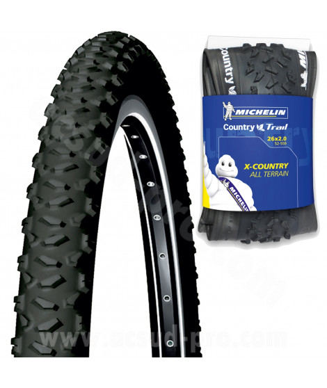 PNEU VELO 26 x 2.00 MICHELIN COUNTRY TRAIL TUBELESS READY TRINGLE SOUPLE TS (52-559)