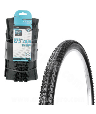 PNEU VELO 27.5 x 2.10 NOIR TRINGLE SOUPLE TS (54-584)