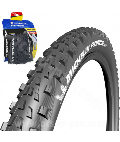 PNEU VELO 27.5 x 2.35 MICHELIN FORCE AM PERFORMANCE LINE TUBELESS READY E-BIKE READY TRINGLE SOUPLE TS (58-584)
