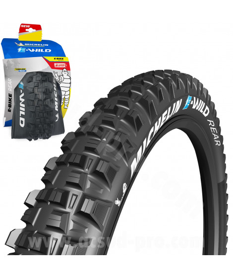 PNEU VELO 27.5 x 2.80 MICHELIN E-WILD REAR GUM-X TRINGLE SOUPLE TS (71-584)
