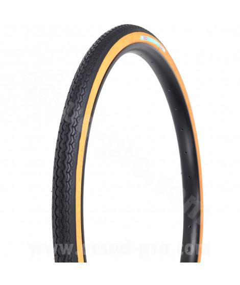 PNEU VELO 650 x 35B DELI S-172 BRUN/NOIR ANTI-CREVAISON 1.3mm TRINGLE RIGIDE TR (35-584)