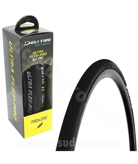 PNEU VELO 700 x 23C DELI SA-205 NOIR TRINGLE SOUPLE TS (22-622)