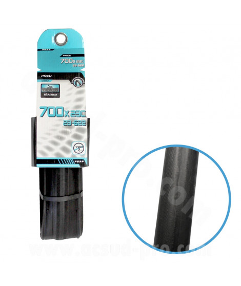 PNEU VELO 700 x 23C NOIR TRINGLE SOUPLE TS (23-622)