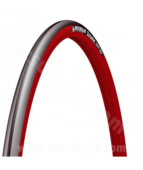 PNEU VELO 700 x 23 MICHELIN DYNAMIC SPORT ROUGE 3x30TPI 290g TRINGLE RIGIDE TR (23-622)