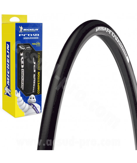 PNEU VELO 700 x 23 MICHELIN PRO 4 ENDURANCE NOIR 3x110TPI 225g TRINGLE SOUPLE TS (23-622)