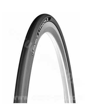 PNEU VELO 700 x 25 MICHELIN LITHION 2 V2 GRIS FONCE 3x60TPI 220g TRINGLE SOUPLE TS (25-622)