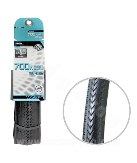 PNEU VELO 700 x 28C NOIR TRINGLE SOUPLE TS (28-622)