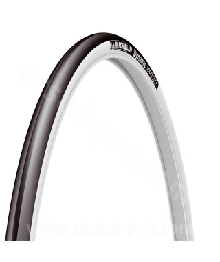 PNEU VELO 700 x 28 MICHELIN DYNAMIC SPORT BLANC 3x30TPI 380G TRINGLE RIGIDE TR (28-622)