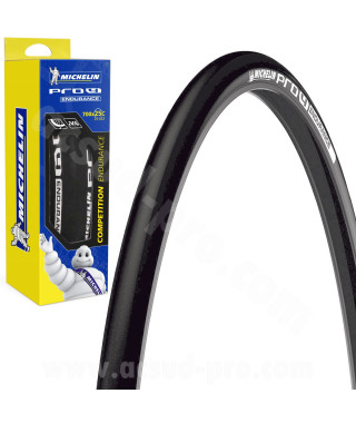 PNEU VELO 700 x 28 MICHELIN PRO 4 ENDURANCE NOIR 3x110TPI 285g TRINGLE SOUPLE TS (28-622)