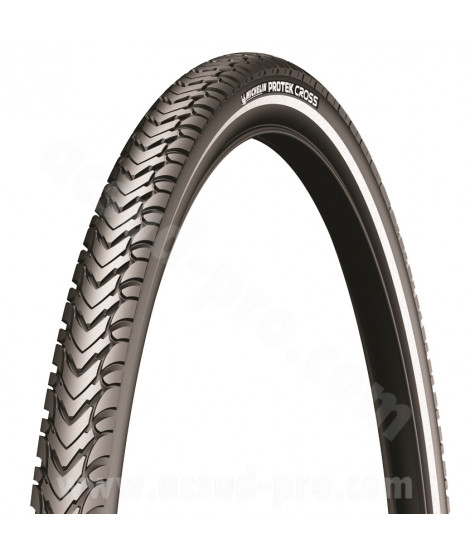PNEU VELO 700 x 32 MICHELIN PROTEK CROSS 1mm BANDES REFLECHISSANTES E-BIKE READY TRINGLE RIGIDE TR (32-622)