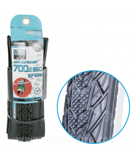 PNEU VELO 700 x 35C ANTI-CREVAISON TRINGLE SOUPLE TS (37-622)