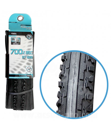 PNEU VELO 700 x 35C NOIR TRINGLE SOUPLE TS (37-622)