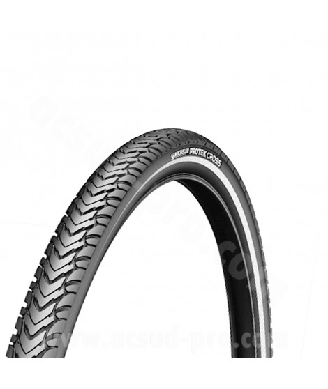 PNEU VELO 700 x 35 MICHELIN PROTEK CROSS 1mm BANDES REFLECHISSANTES E-BIKE READY TRINGLE RIGIDE TR (37-622)