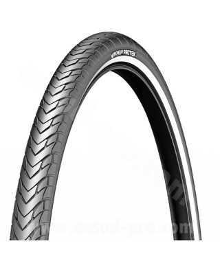PNEU VELO 700 x 38 (29 x 1.50) MICHELIN PROTEK 1mm BANDES REFLECHISSANTES E-BIKE READY TRINGLE RIGIDE TR (40-622)