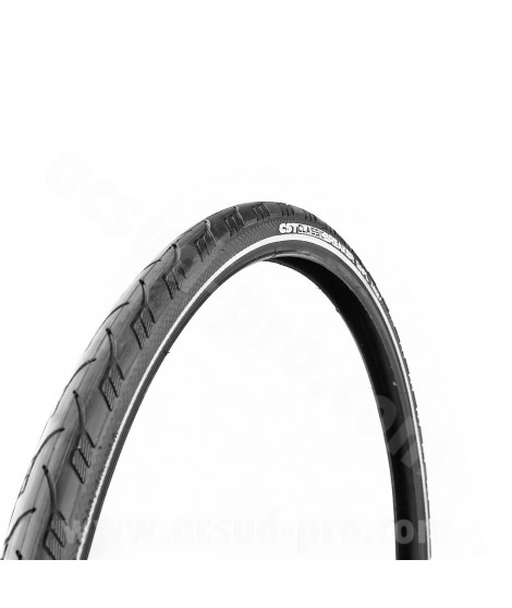 PNEU VELO 700 x 38C CST CLASSIC BREAKER BANDE ANTI-CREVAISON NOIR TRINGLE RIGIDE TR (40-622)