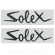 POCHETTE 2 AUTOCOLLANTS ADAPT. SOLEX" NOIR