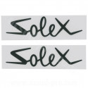 POCHETTE 2 AUTOCOLLANTS ADAPT. SOLEX" NOIR