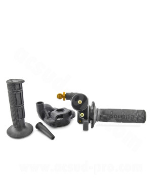 POIGNEE DE GAZ DOMINO HR CROSS 2T AVEC PROTECTION ET REVETEMENTS