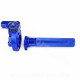 POIGNEE GAZ NOEND TIRAGE HOLORGER ALU CNC BLEU ANODISE