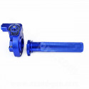 POIGNEE GAZ NOEND TIRAGE HOLORGER ALU CNC BLEU ANODISE