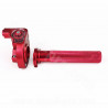 POIGNEE GAZ NOEND TIRAGE HORLOGER ALU CNC ROUGE ANODISE