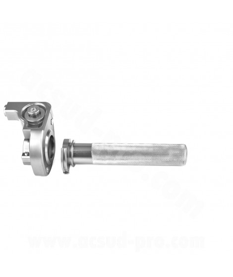 POIGNEE GAZ NOEND TIRAGE HORLOGER ALU CNC SILVER