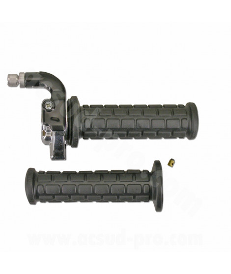 POIGNEE GAZ TARGA CHROMEE / NOIR REF M.84 CH