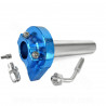 POIGNEE GAZ TIRAGE RAPIDE ALU BLEU ANODISE