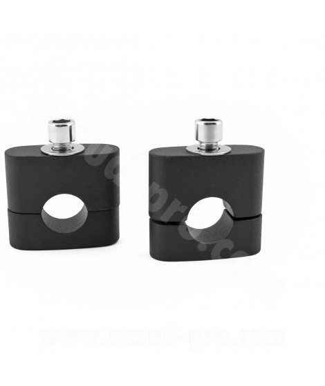 PONTET DE GUIDON NOEND ALU ADAPT. GUIDON Ø22 NOIR MAT (LA PAIRE)