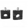 PONTET DE GUIDON NOEND ALU ADAPT. GUIDON Ø22 NOIR MAT (LA PAIRE)