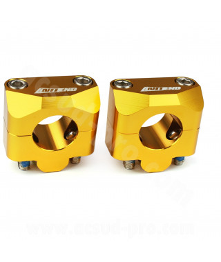 PONTET DE GUIDON NOEND ALU ADAPT. GUIDON Ø28.6 ANODISE OR (LA PAIRE)