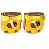PONTET DE GUIDON NOEND ALU ADAPT. GUIDON Ø28.6 ANODISE OR (LA PAIRE)