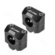 PONTET DE GUIDON NOEND ALU ADAPT. GUIDON Ø28.6 NOIR ANODISE (LA PAIRE)