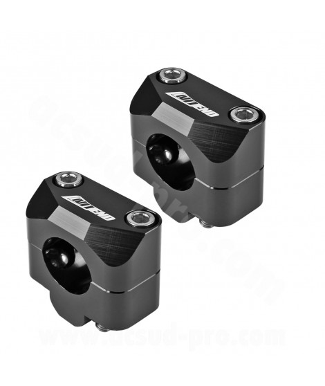 PONTET DE GUIDON NOEND ALU ADAPT. GUIDON Ø28.6 NOIR ANODISE (LA PAIRE)