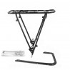 PORTE BAGAGE VELO ARRIERE REGLABLE 26-28" NOIR