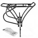 PORTE BAGAGE VELO ARRIERE REGLABLE 26-28" SPECIFIQUE FREIN A DISQUE NOIR
