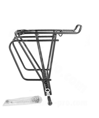 PORTE BAGAGE VELO ARRIERE REGLABLE 26-29" SPECIFIQUE FREIN A DISQUE NOIR