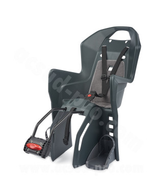PORTE BEBE ARRIERE POLISPORT FIXATION SUR CADRE KOOLAH NOIR/GRIS