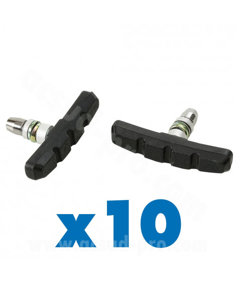 PORTE PATINS VELO VTT A VIS MONOBLOC SYMETRIQUE 70MM (SACHET DE 10 PAIRES)