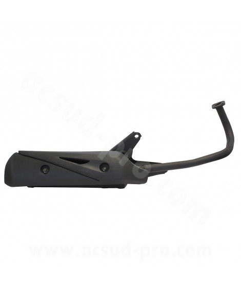 POT D'ECHAPPEMENT COMPLET ADAPT. SCOOTER GY6 4T 50cc 10 POUCES EURO 3 / TNT MOTOR ROMA EURO 3 (139 QMB/A)